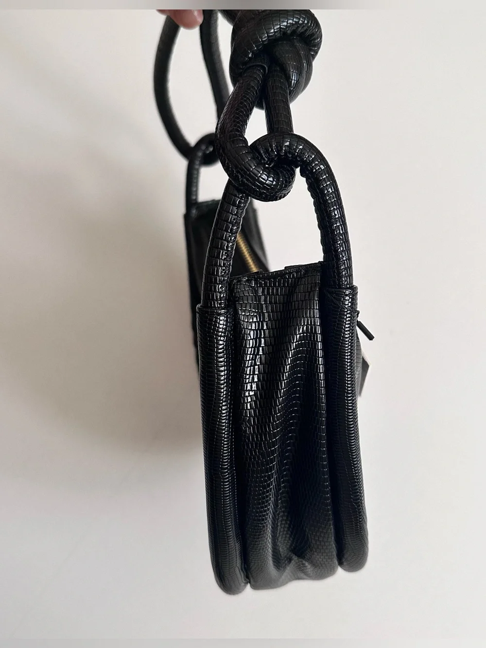 NWT JULES KAE Luna Rope 🌒 Black Hobo Bag